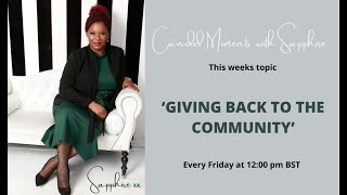 Charity / Volunteering – ‘Giving Back To The Community’