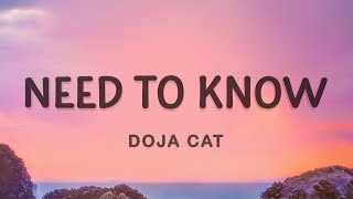 Doja Cat - Need to Know (Lyrics)