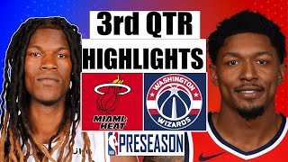 Miami Heat VS Washington Wizards FULL GAME 3RD QTR HIGHLIGHTS | 2022 NBA Regular Season