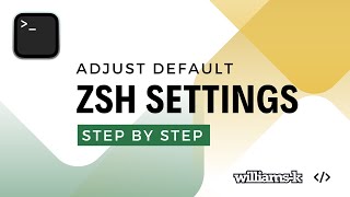 Adjust default zsh settings macos terminal
