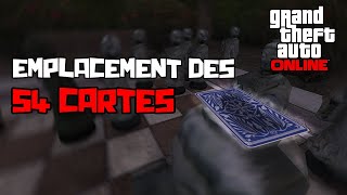 EMPLACEMENT DES 54 CARTES ! Gta 5 Online + [Map avec trajet]