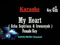 My Heart (Karaoke) Acha Septriasa & Irwansyah/ Nada Wanita/ Cewek /Female Key G#m