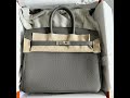 爱马仕hermes 0l积雨云灰银扣 birkin25 bk25 b刻 togo皮 标准嘎嘎新未使用品 全网少有，国现秒发❗️手慢无