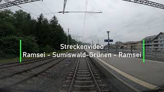 Cab ride Ramsei to Sumiswald-Grünen - Führerstandsmitfahrt Ramsei nach Sumiswald-Grünen