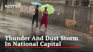 Heavy Rain In Delhi After Days Of Brutal Heat