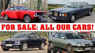 We're Selling ALL Our Cars! For Sale: The Classics World Fleet