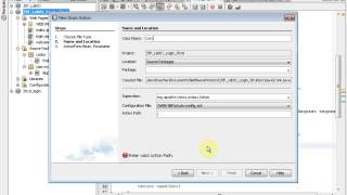 Login example strut