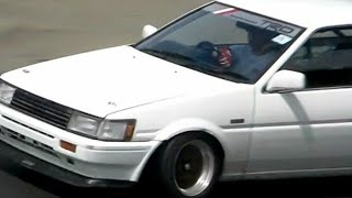 モーターランド鈴鹿をAE86でドリフト　イニシャルD 秋山渉　4AG 4A-G