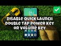 Redmi 13 Disable Quick Launch Double Tap Power Key or Volume Key