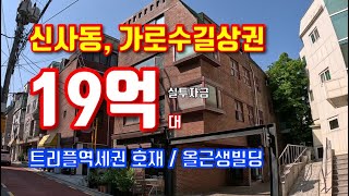 호재만발 신사동 가로수길 상권 중심 / 합리적 평단가의 올근생 빌딩