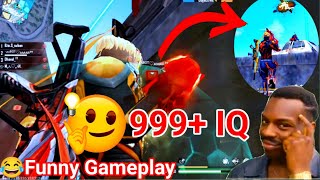 999 IQ 😍 Gameplay Playing Like 😱 Hacker || One Grenade Four Kills || Free Fire 🤣Funny Video New