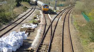 Last Leg through Lancs GBRf 66702 Castle Cement