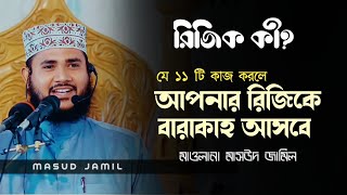 যে ১১টি আমল করলে রিজিকে রারাকাহ আসবে। মাওলানা মাসউদ জামিল। Masud Jamil