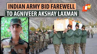 Indian Army Pays Tribute To Agniveer Gawate Akshay Laxman, Martyred In Siachin