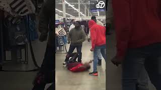 Walmart shopper intervenes in dramatic way to knock over knife-wielding suspect