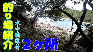 【釣り場紹介】和歌山県 白浜町【赤島手前】グレ、アオリイカ、ブダイ、イサキ、コロダイ等が釣れるポイント　水中映像有り