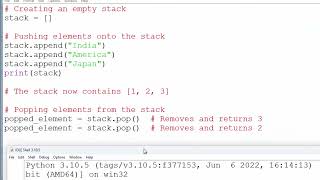 STACK IMPLEMENTATION | Push, Pop, Display | Class 12 Python | CBSE Board@COMPUTEREXCELSOLUTION
