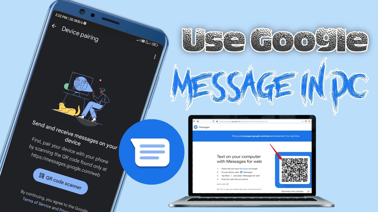 How To Use Google Messages On PC. Use Goole Messages In Pc. # ...