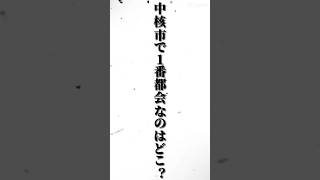 中核市で1番都会の都市はどこ？　#強さ比べ