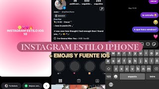 Instagram estilo iPhone ACTUALIZADO 2024 + EMOJIS IOS y fuentes estilo iOS juntos!! - xami