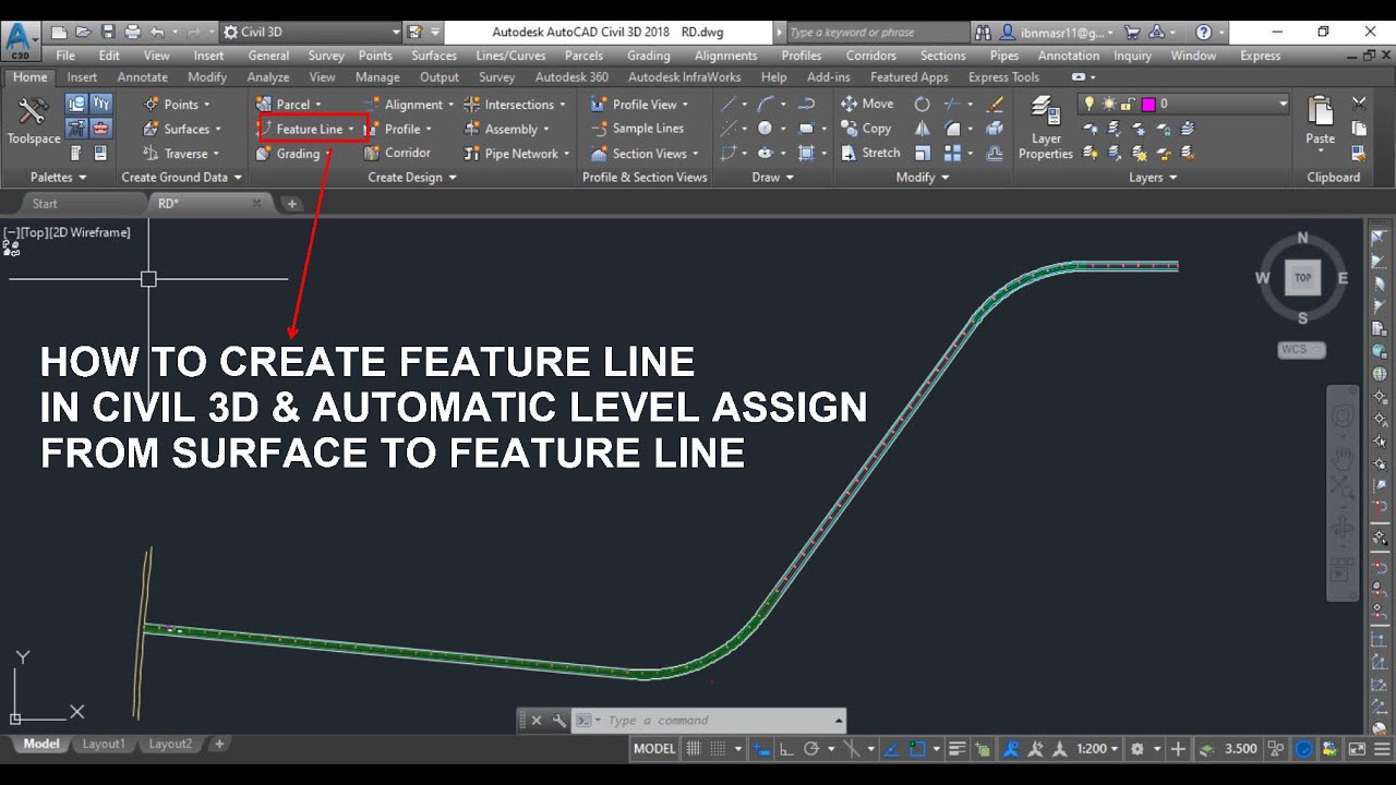 How To Create Feature Line In Civil 3d Automatic Level Creation From