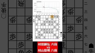 【1分棋譜並べ】先手村田顕弘 六段 vs 後手村山慈明 八段#shorts