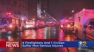 Firefighters battle East Harlem blaze