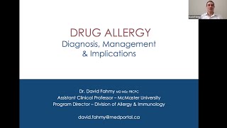 Drug Allergy Update: Diagnosis, Management, and Implications - Grand Rounds HHS