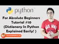 Dictionary & Its Functions Explained | Python Tutorials For Absolute Beginners In Hindi #10