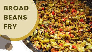 Tasty And Easy Indian Broad Beans Fry I Avarakkai Palya I Broad Beans Masala Recipe