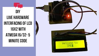 Interfacing of LCD 16x2 with Atmega16/32 | LCD Display