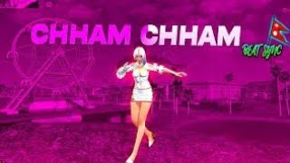 Chham Chham - Beat Sync | Free Fire Best Edited NEFOLI #throwbackgar#nefoli#nep-oli#djniroj