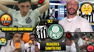 REAÇÕES dos SANTISTAS com a DERROTA - SANTOS 1X2 PALMEIRAS [REACT PAULISTÃO 2025]