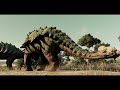 CARNIVORE AND HERBIVORE DINOSAURS BATTLE ROYALE IN DESERT  - Jurassic World Evolution 2