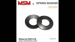 50CrVA Belleville Disc Spring Size 6mm to 100mm Conical Washer