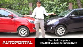 Tata Bolt VS Maruti Suzuki Swift Test Drive Comparison - Auto Portal