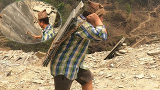 story of stone mine,s in nepal! stone for houses roof.hundred and hundred years durable!