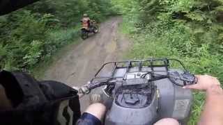 Yamaha moto 4 250 trail ride + mudding Pt 2