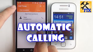 How to Automatic calling by Call Timer Pro app