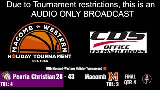 Macomb-Western Holiday Tournament: Macomb Bomber Basketball vs. West Hancock