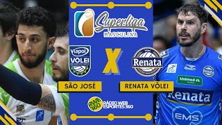 SÃO JOSÉ X RENATA VÔLEI | SUPERLIGA MASCULINA DE VÔLEI - NARRAÇÃO AO VIVO