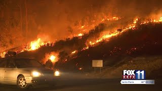 10:30 night two update of Alisal Fire along the Gaviota Coast