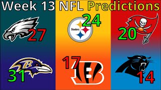 2024 NFL Week 13 PREDICTIONS (With Scores)