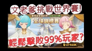 「劍與遠征」全球錦標賽打進全球前1%！文老爹極速衝分啊！AFK ARENA