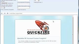 QuickFire SU Account Creator Presentation