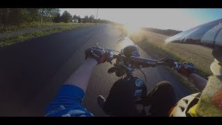 Keulatreeniä mankilla |  50cc wheelie practice