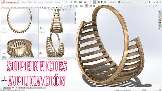 SUPERFICIES EN SOLIDWORKS | AVANZADO | SILLA EN SOLIDWORKS | SURFACE IN SOLIDWORKS | ADVANCED