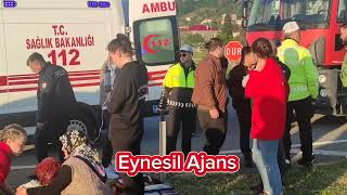 #giresun #eynesil'de #ilçesi #facia #gibi #kaza  #dörtyaralı  #otomobil #elektrikli #direk