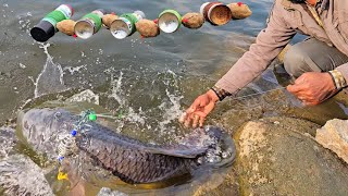 Fish Catchingvideos | Big Rohu \u0026 Catla Fish Catching | Feeder Hook Fishing