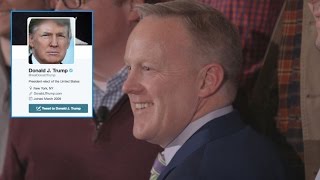 Spicer says he doesn't edit Trump's tweets